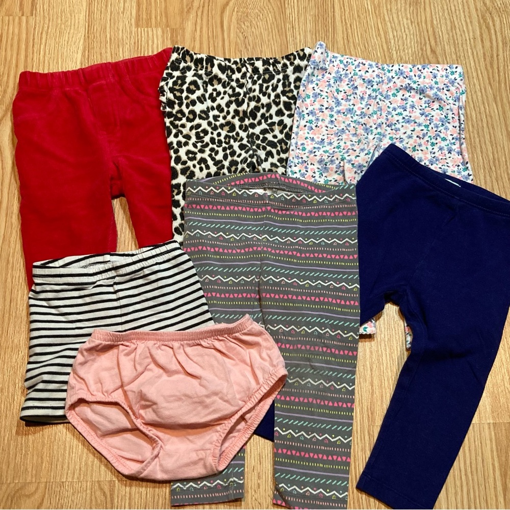 Baby Girl Bottoms Lot Bundle